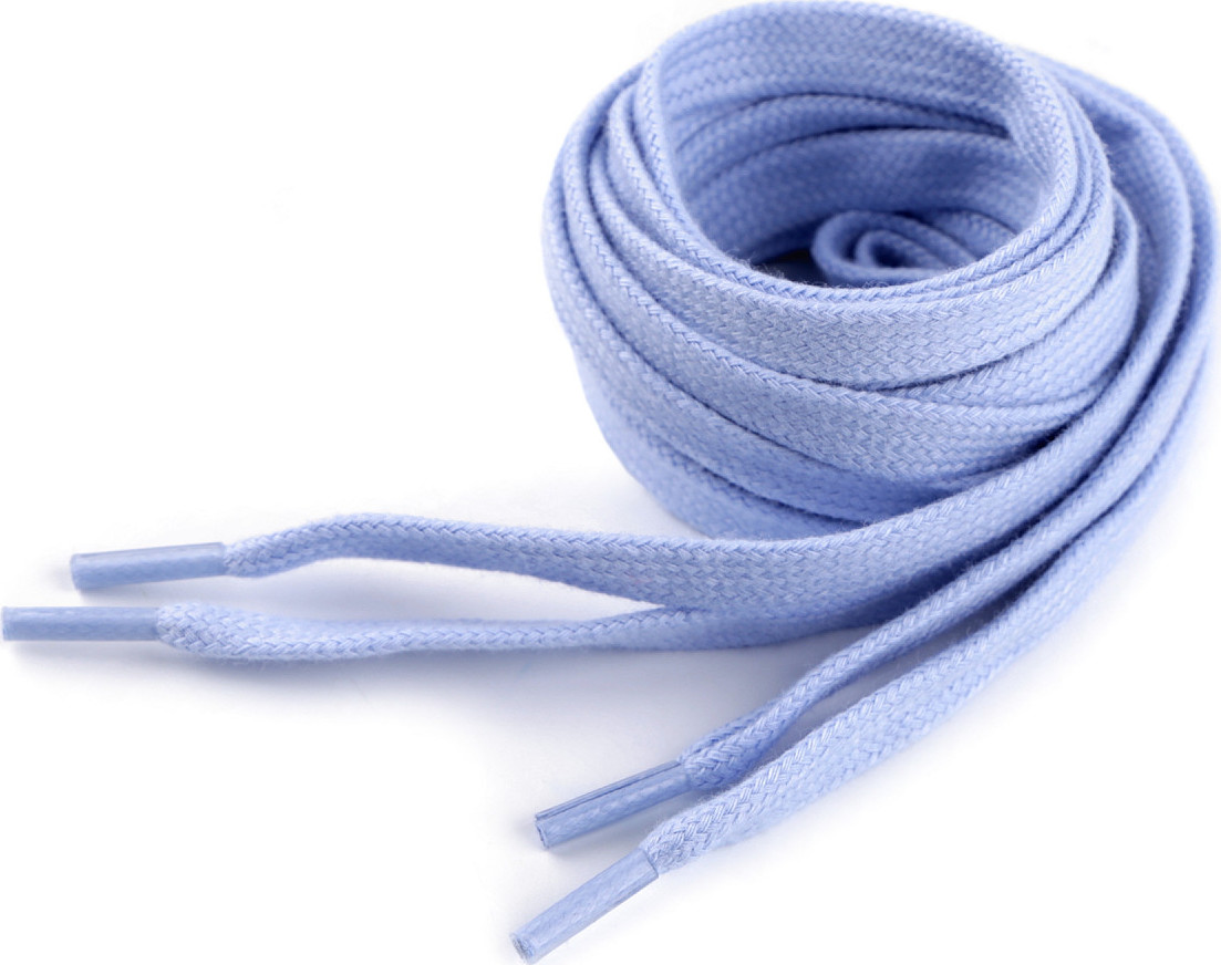 Bavlněné tkaničky do bot / tenisek / mikin délka 130 cm Varianta: 5 (5403) modrá světlá, Balení: 10 ks