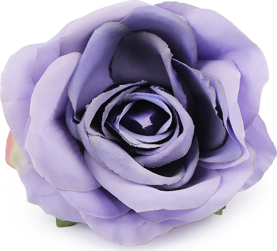 Umělý květ růže Ø10 cm Varianta: 4 fialová sv., Balení: 100 ks