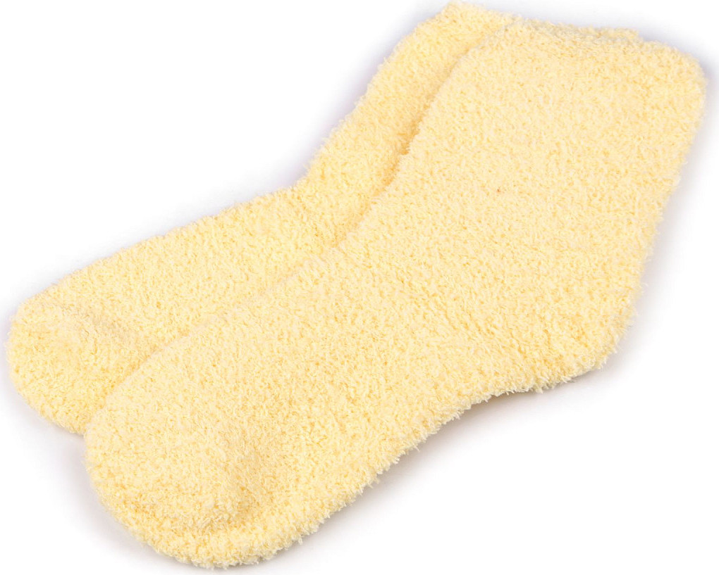 Dámské / dívčí froté ponožky Varianta: 1 vanilková světlá, Balení: 1 pár