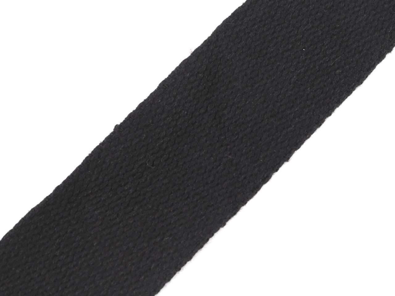 Bavlněný popruh šíře 40 mm Varianta: černá, Balení: 1 m