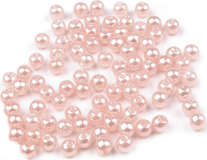 Plastové voskové korálky / perly Glance Ø5 mm Varianta: F41 růžová prášková, Balení: 10 g
