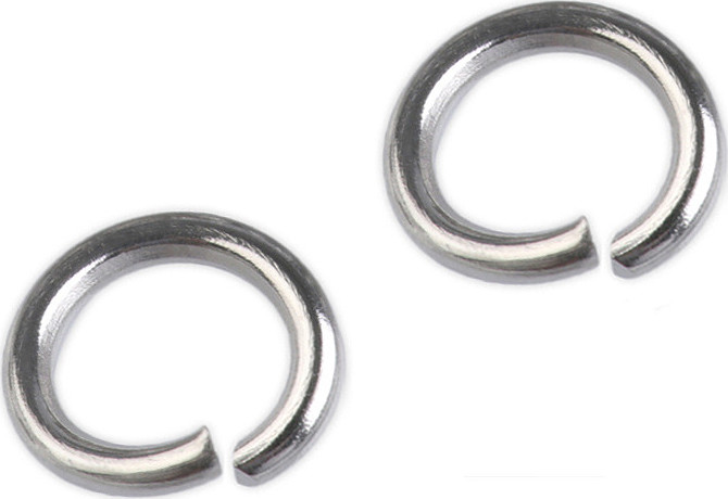 Kroužek spojovací Ø6 mm z chirurgické oceli Varianta: platina, Balení: 100 ks