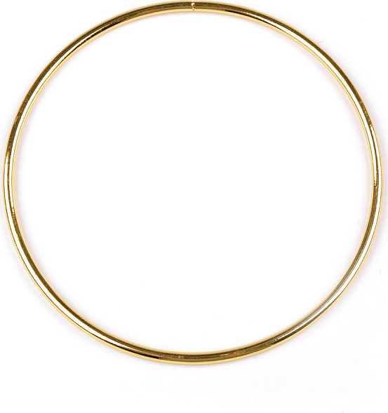 Kovový kruh na lapač snů / k dekorování Ø10,5 cm Varianta: 2 žluté zlato, Balení: 30 ks