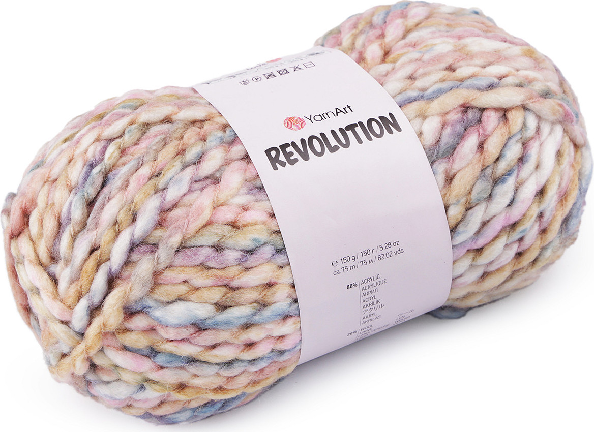 Pletací příze Revolution 150 g Varianta: 6 (1606) béžová světlá, Balení: 1 ks