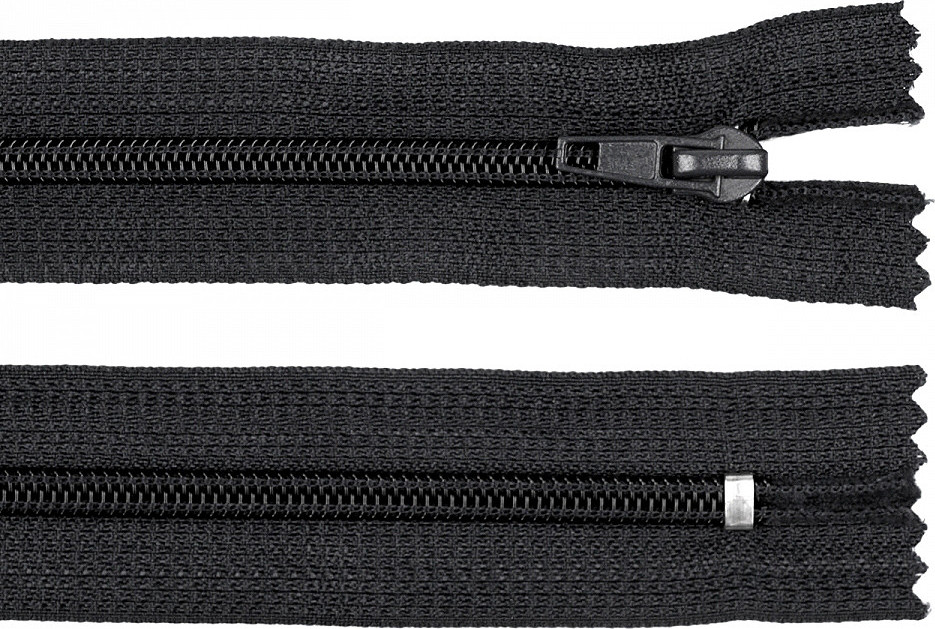 Spirálový zip šíře 5 mm délka 18 cm POL Varianta: 332 černá, Balení: 1 ks