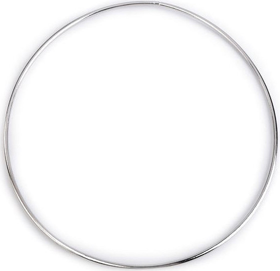Kovový kruh na lapač snů / k dekorování Ø18 cm Varianta: nikl, Balení: 1 ks