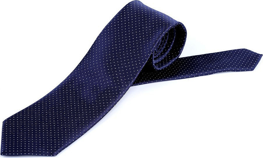 Saténová kravata Varianta: 3 modrá tmavá, Balení: 1 ks