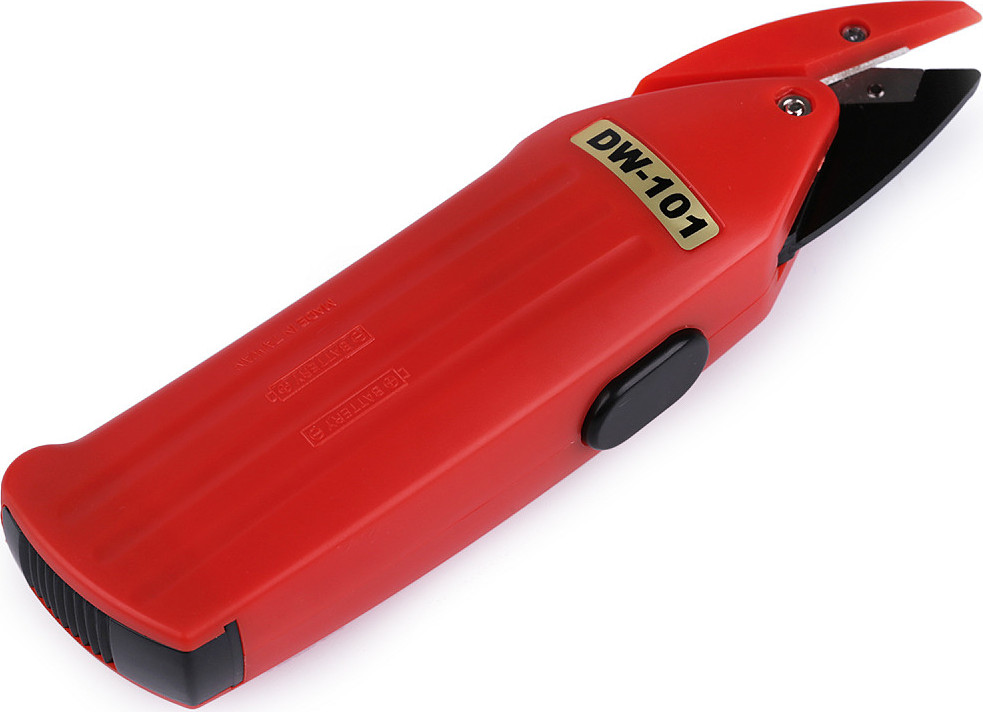 Nůžky na baterie Varianta: červená, Balení: 1 ks