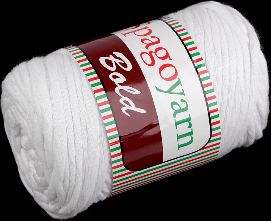 Špagetová pletací příze Bold 250 g Varianta: 1 (101) bílá, Balení: 1 ks