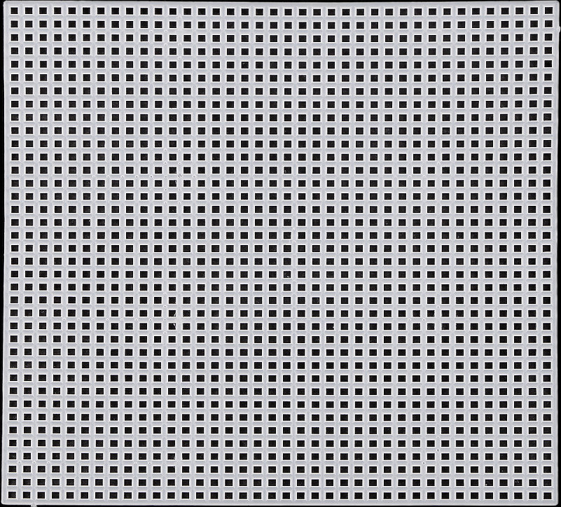 Plastová kanava / mřížka vyšívací Varianta: 2 (14,2x14,2 cm) bílá, Balení: 1 ks