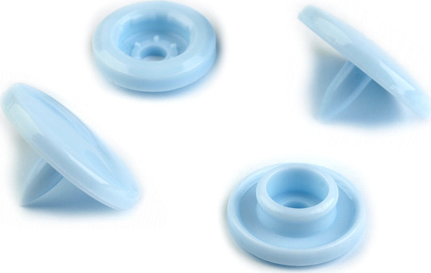 Plastové patentky / stiskací knoflíky vel. 18" Varianta: 13 B20 modrá ledová, Balení: 50 sada