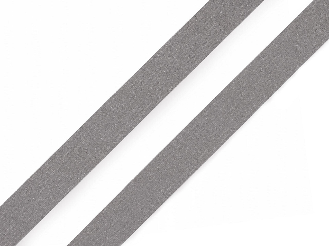 Reflexní páska šíře 10 mm našívací Varianta: šedá, Balení: 100 m