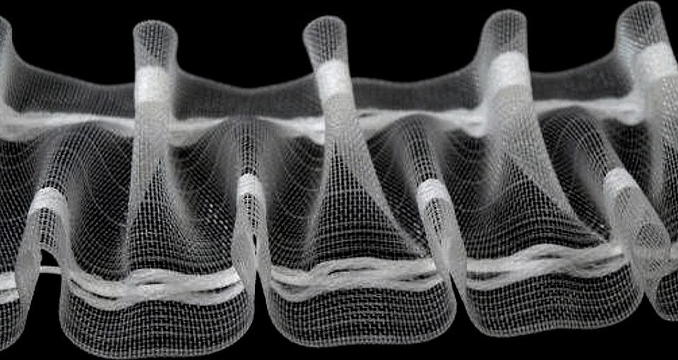 Záclonovka šíře 50 mm žabkové řasení Varianta: transparent, Balení: 50 m