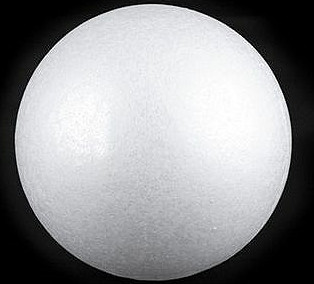 Koule Ø2,5 cm polystyren Varianta: bílá sněžná, Balení: 100 ks