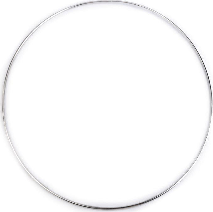 Kovový kruh na lapač snů / k dekorování Ø30 cm Varianta: nikl, Balení: 1 ks