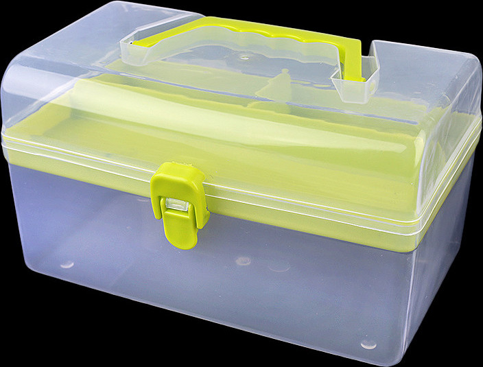 Plastový box / kufřík Varianta: 3 zelená sv., Balení: 1 ks