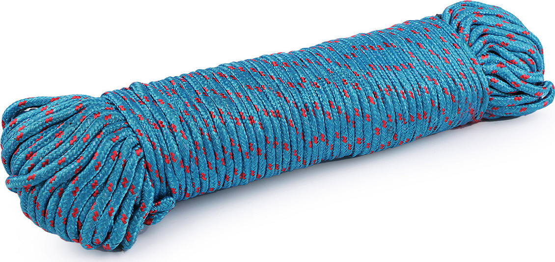 Padáková šňůra / lano Ø5 mm Varianta: 3 modrá sytá červená, Balení: 5 m