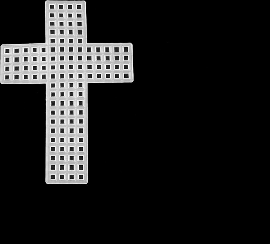Plastová kanava / mřížka vyšívací Varianta: 4 bílá křížek, Balení: 1 ks