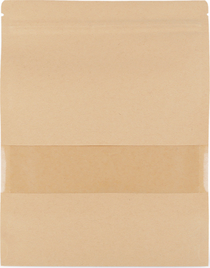 Papírový sáček s průhledem, velký Varianta: 2 přírodní, Balení: 10 ks