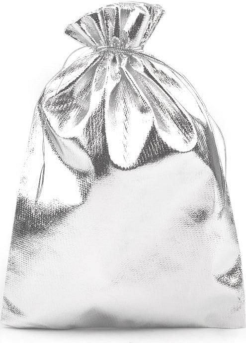 Dárkový pytlík 16,5x23 cm lurex Varianta: 1 stříbrná, Balení: 50 ks