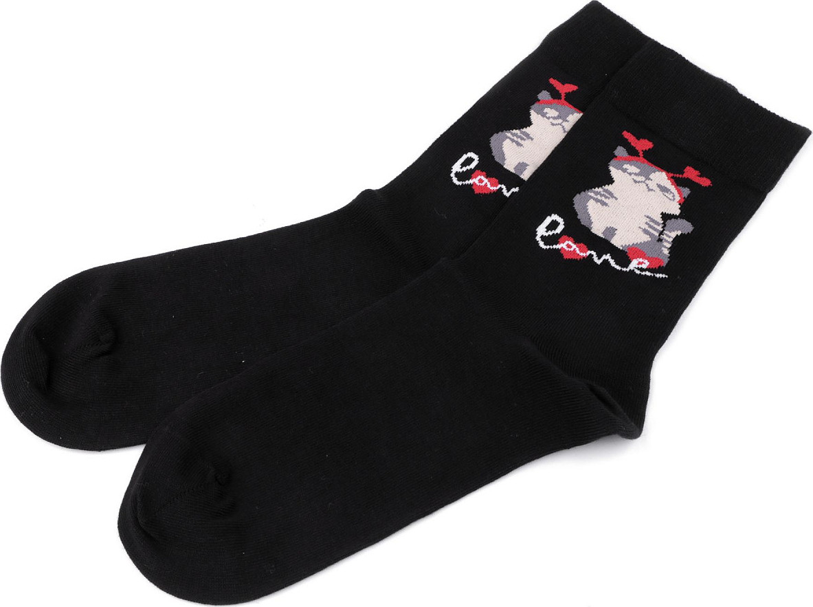 Veselé ponožky Wola, bavlněné Varianta: 76 (vel. 39-41) černá, Balení: 1 pár