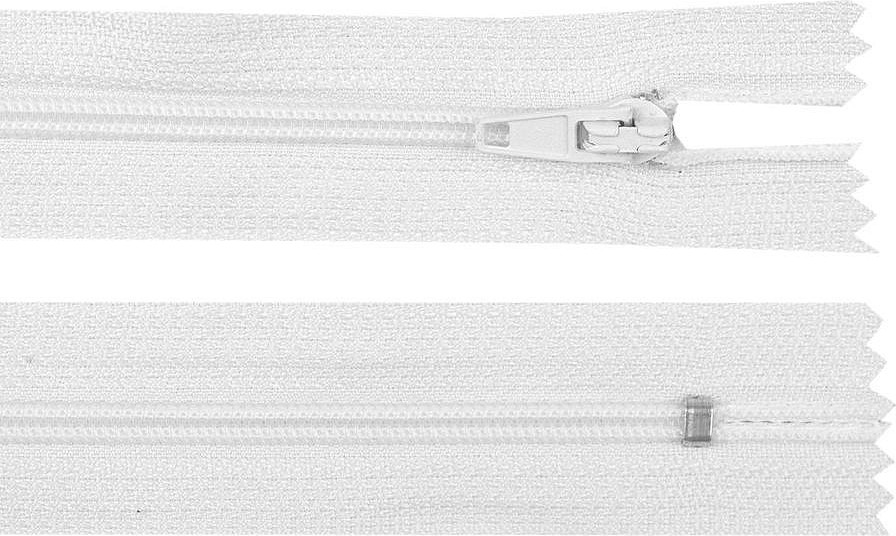 Spirálový zip šíře 3 mm délka 35 cm autolock Varianta: 101 bílá, Balení: 1 ks