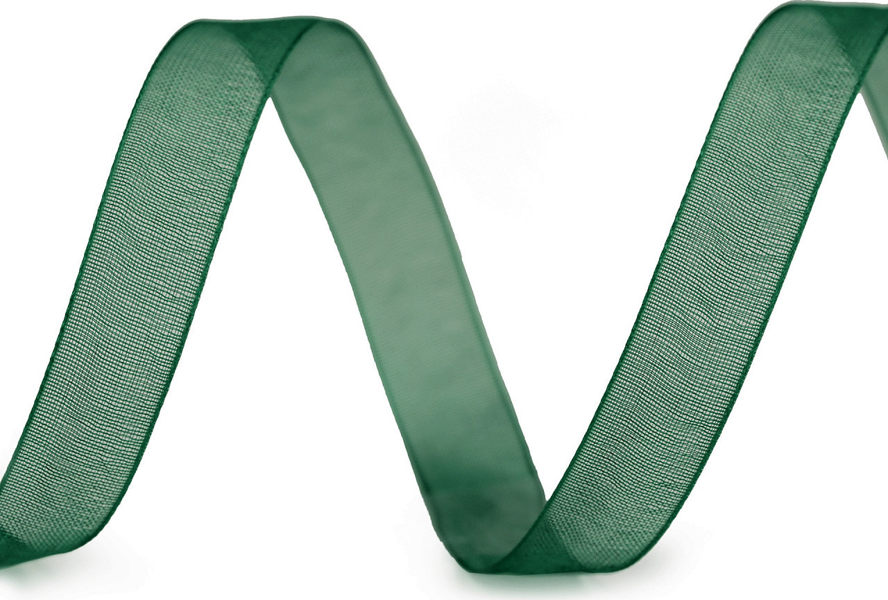 Monofilová stuha šíře 10 mm Varianta: 13 (64) zelená tmavá, Balení: 100 m