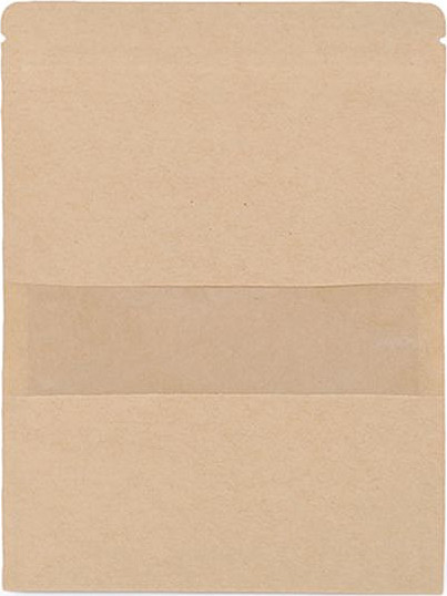 Papírový sáček s průhledem, malý Varianta: 2 (12 x 18 cm) přírodní stř., Balení: 50 ks