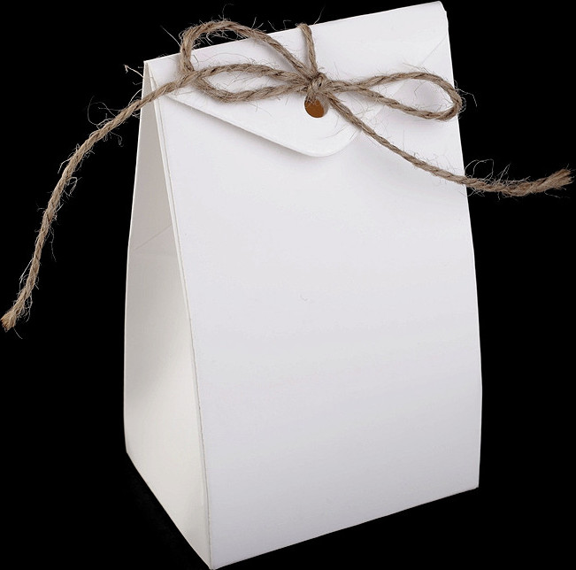 Papírová krabička s provázkem Varianta: bílá mléčná, Balení: 50 ks