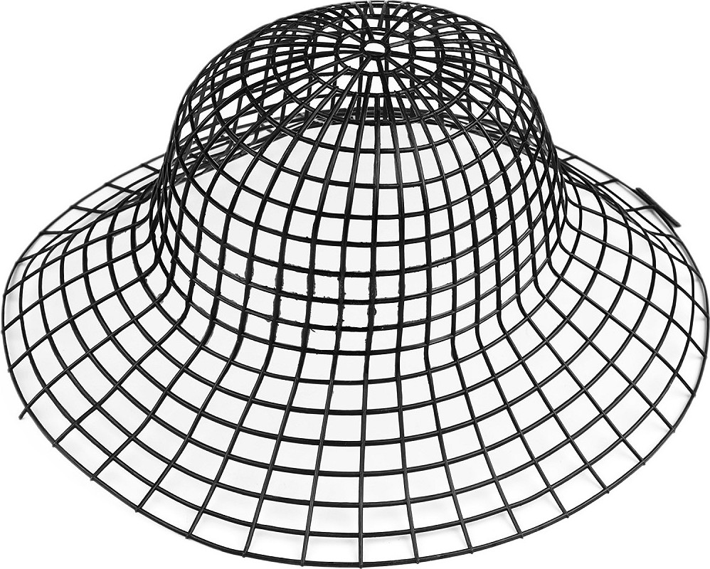Plastový základ pro výrobu klobouku Varianta: 2 černá, Balení: 1 ks