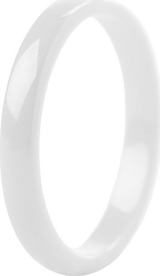Keramický prsten dámský i dívčí Varianta: 1 (vel. 4) bílá, Balení: 1 ks