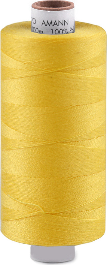 Polyesterové nitě Aspo návin 1000 m Amann Varianta: 0113 žlutá, Balení: 1 ks