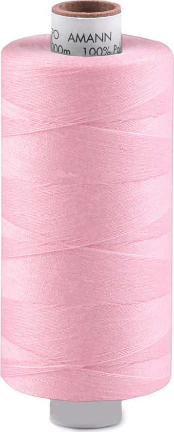 Polyesterové nitě Aspo návin 1000 m Amann Varianta: 0082 růžová sv., Balení: 1 ks