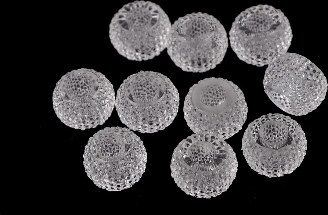 Plastové korálky s velkým průvlekem 8x12 mm Varianta: 4 (1) transparent, Balení: 10 ks