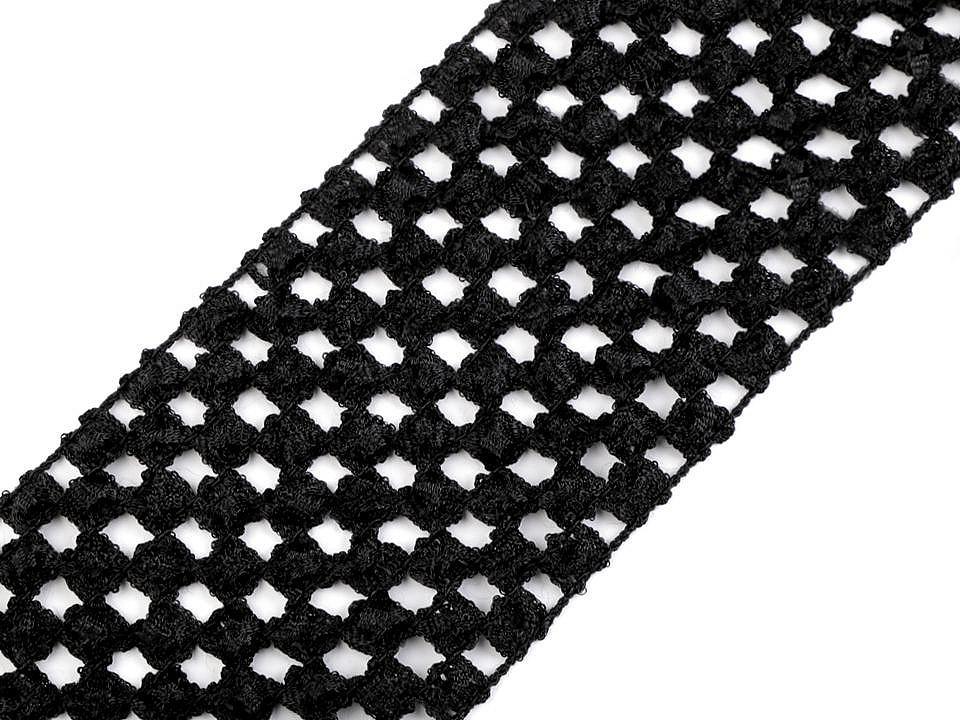 Síťovaná pruženka šíře 70 mm pro výrobu tutu sukýnek Varianta: 6 černá, Balení: 1 m