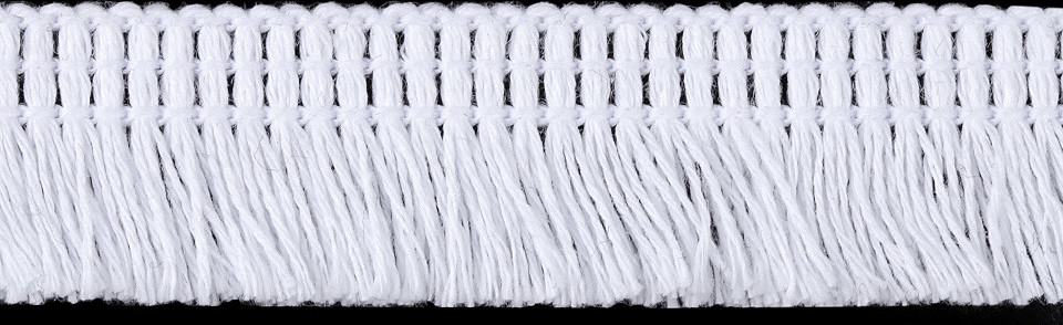 Bavlněné třásně oděvní šíře 17 mm Varianta: 1 (3001) bílá, Balení: 25 m