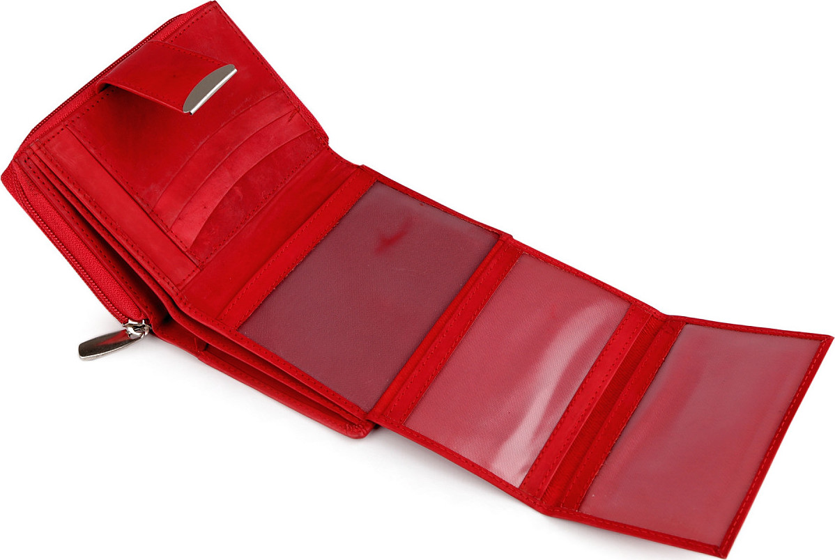 Dámská peněženka kožená Varianta: 1 červená, Balení: 1 ks