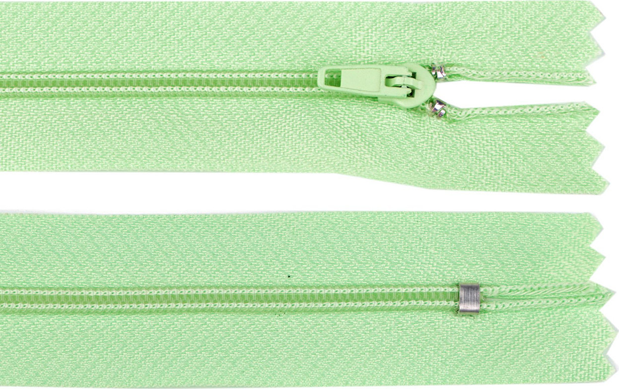 Spirálový zip šíře 3 mm délka 18 cm pinlock Varianta: 232 zelená jablková, Balení: 1 ks