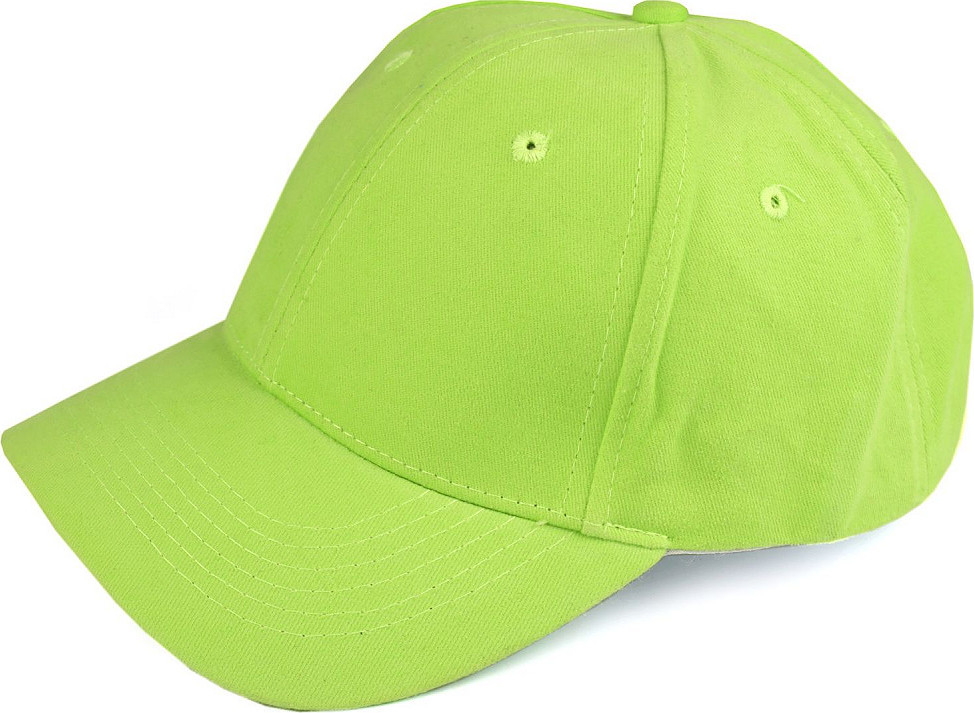 Bavlněná kšiltovka unisex vhodná k dozdobení Varianta: 9 zelená sv., Balení: 1 ks