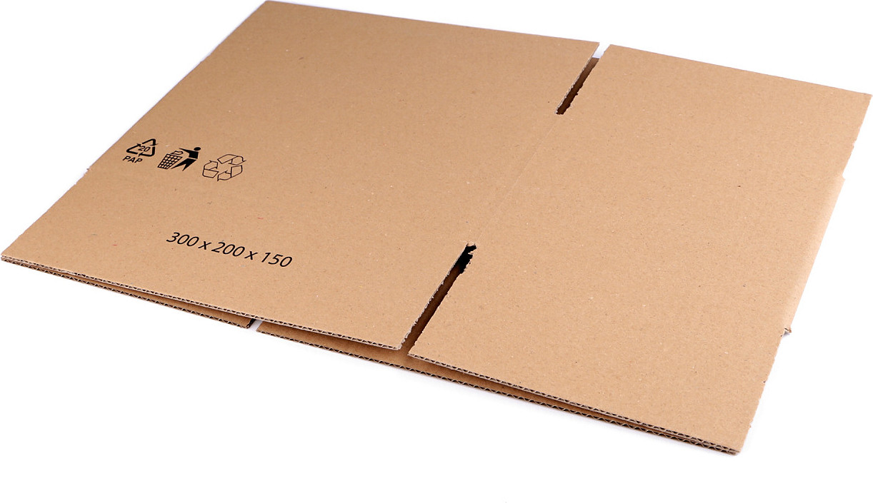 Kartonová krabice 30x20x15 cm Varianta: hnědá přírodní, Balení: 1 ks