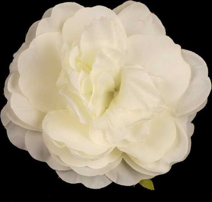 Umělý květ růže Ø6,5 cm Varianta: 1 krémová nejsvět., Balení: 2 ks