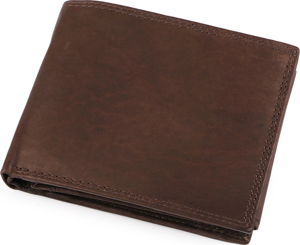 Pánská peněženka kožená Varianta: 6 hnědá čokoládová, Balení: 1 ks
