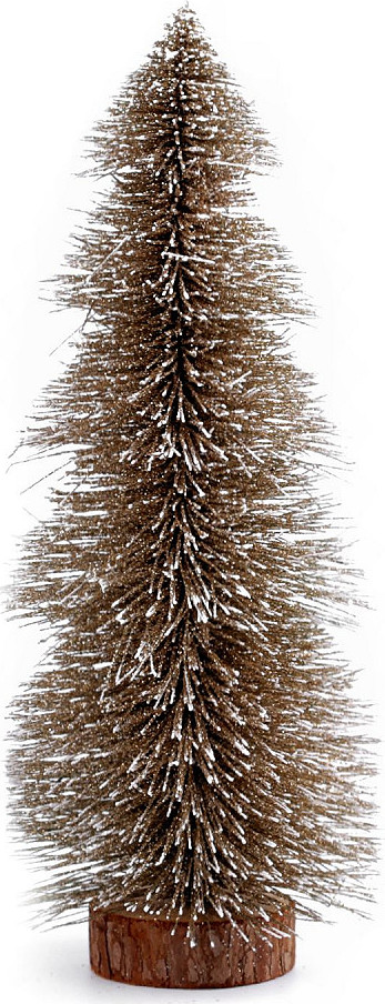 Dekorace vánoční stromeček s glitry Varianta: 2 zlatá tmavá, Balení: 1 ks