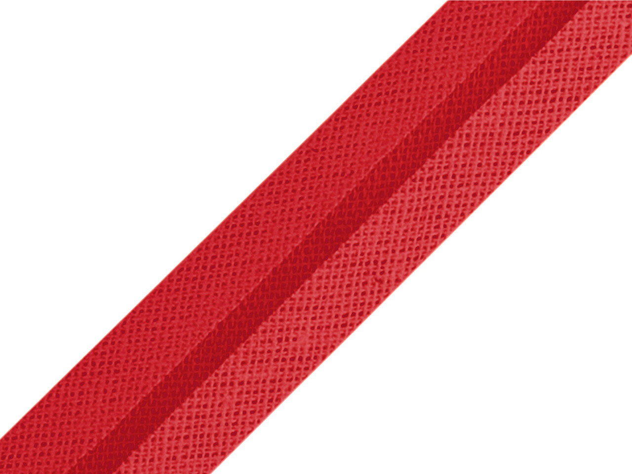 Šikmý proužek bavlněný šíře 20 mm zažehlený Varianta: 18 červená, Balení: 49 m