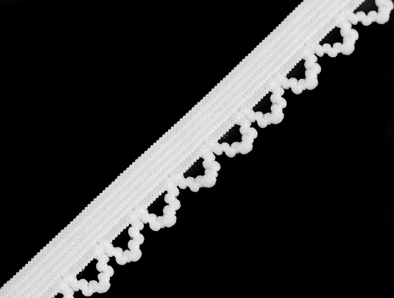 Ozdobná pruženka šíře 10 mm Varianta: 10 bílá, Balení: 20 m