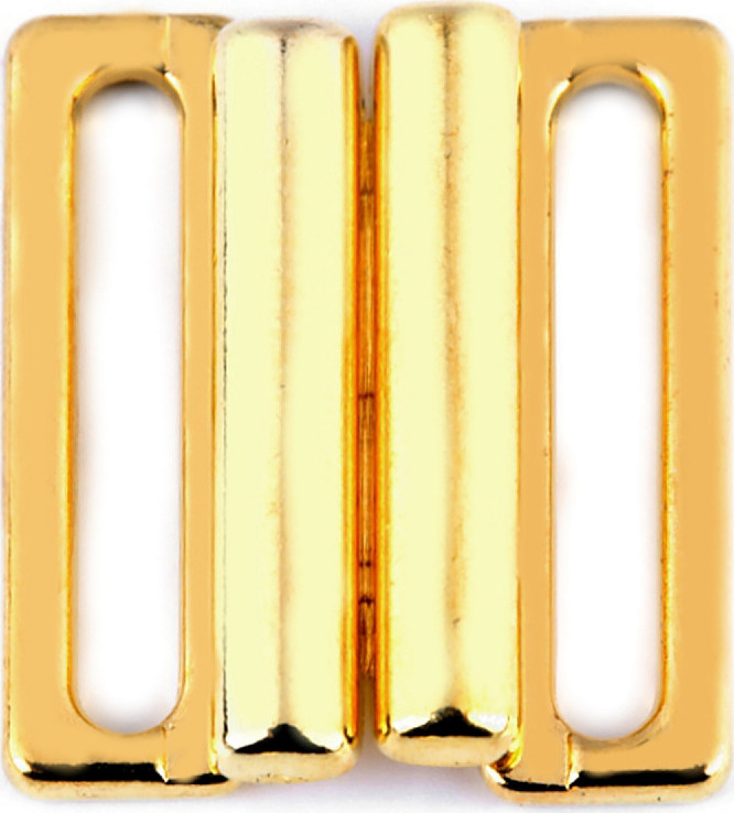 Plavkové zapínání šíře 20 mm kovové Varianta: 3 zlatá, Balení: 2 pár
