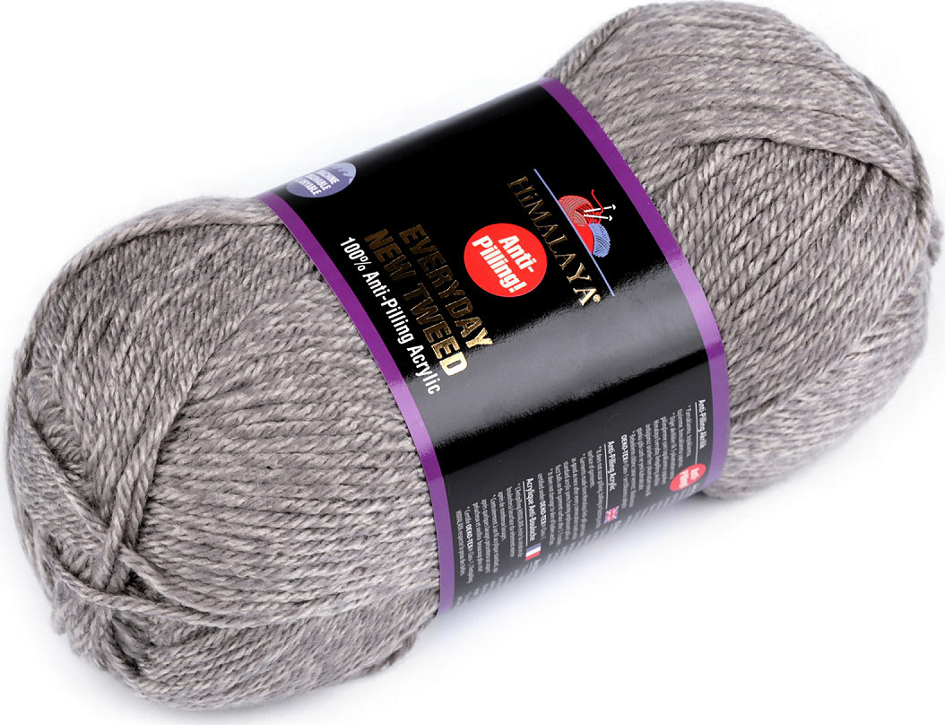 Příze pletací Everyday New Tweed 100 g Varianta: 8 (75105) šedá, Balení: 1 ks