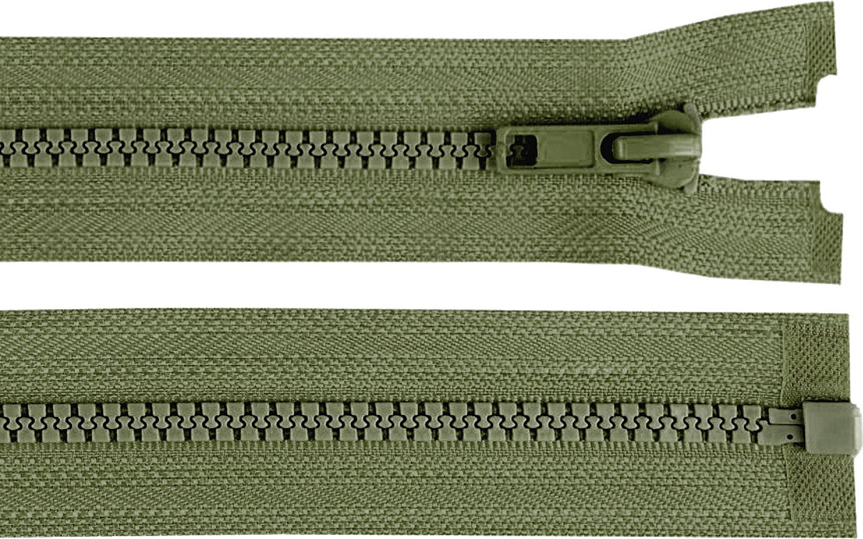 Kostěný zip No 5 délka 45 cm bundový Varianta: 327 zelená, Balení: 1 ks