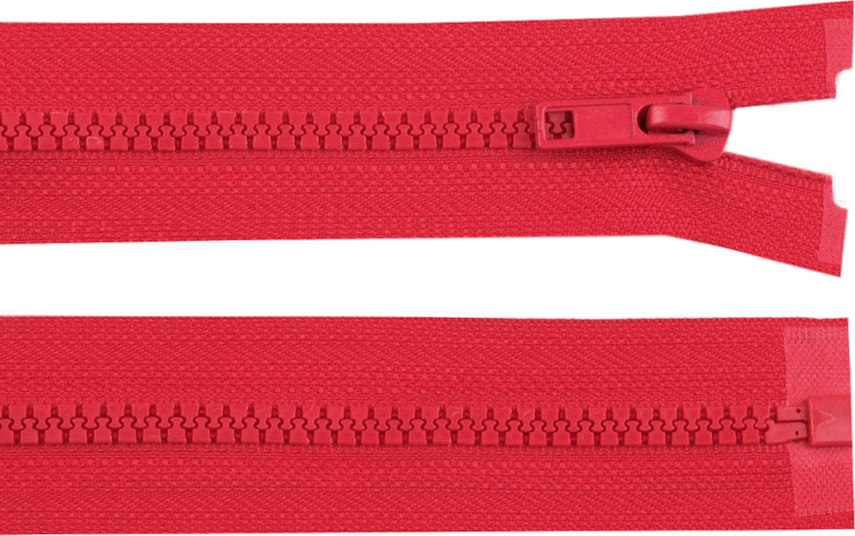 Kostěný zip No 5 délka 45 cm bundový Varianta: 148 červená, Balení: 1 ks