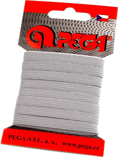 Prádlová pruženka na kartě šíře 7 mm barevná Varianta: 5 (1006) šedá nejsvětlejší, Balení: 1 karta